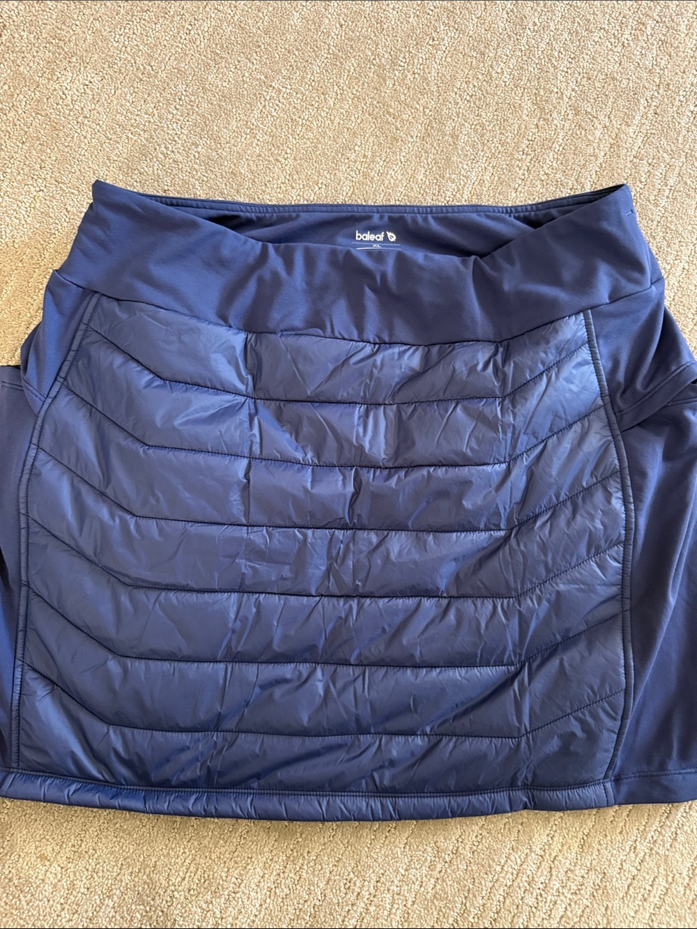 Baleaf Navy Quilted Mini Skort